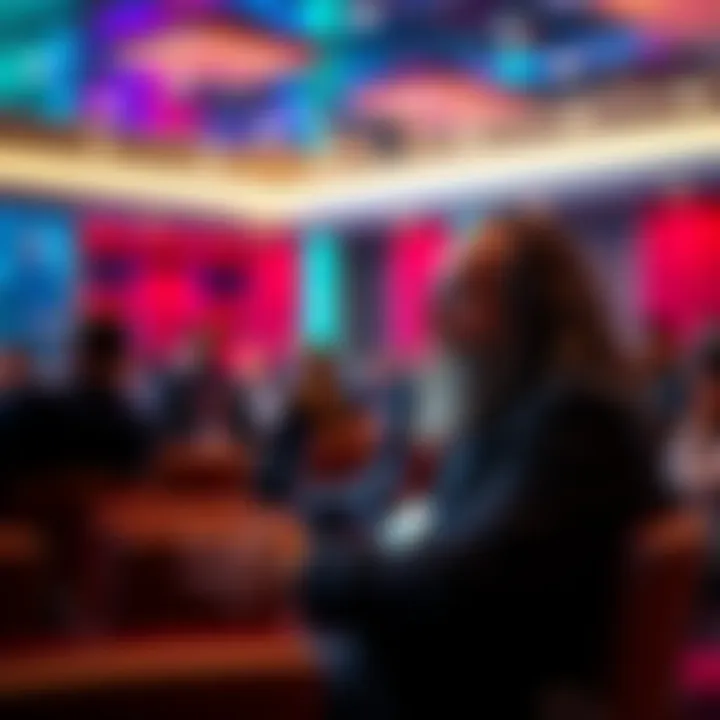 Dr. Ben Goertzel speaking about cross-chain interoperability in a conference setting