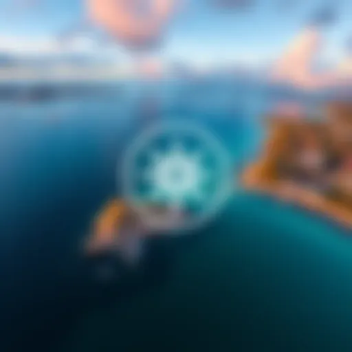 Bermuda's coastline with a Stellar logo overlay representing their financial partnership