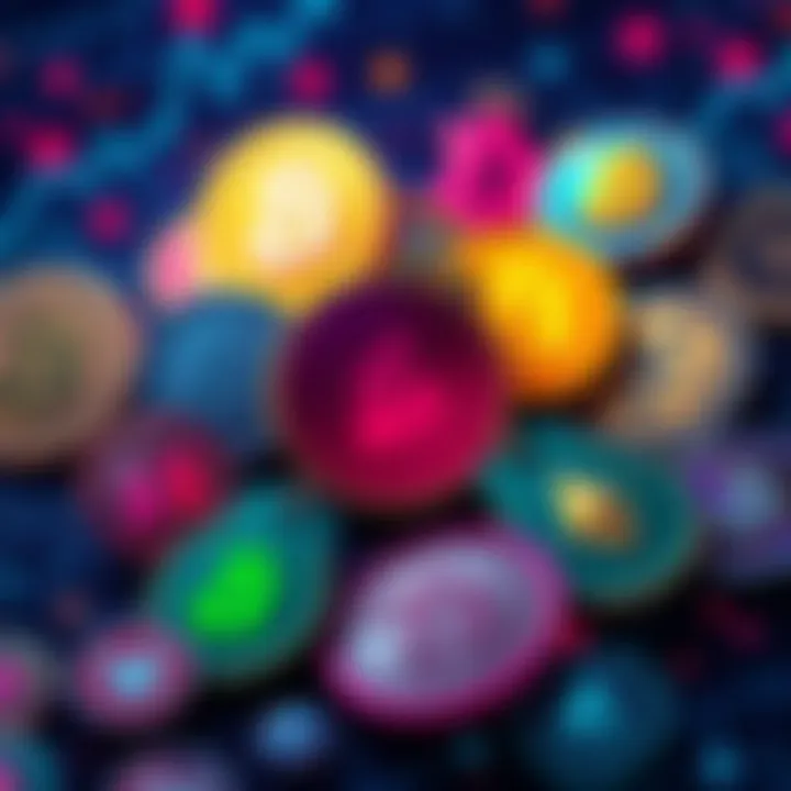 Best Cryptos Under Ten Dollars Illustration of various cryptocurrency symbols with a price tag under ten dollars, representing popular options for investment