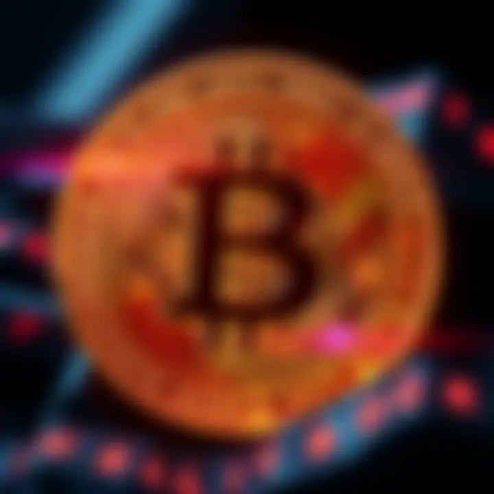 A digital representation of Bitcoin with a Bible verse overlayed, highlighting the connection between cryptocurrency and spirituality.