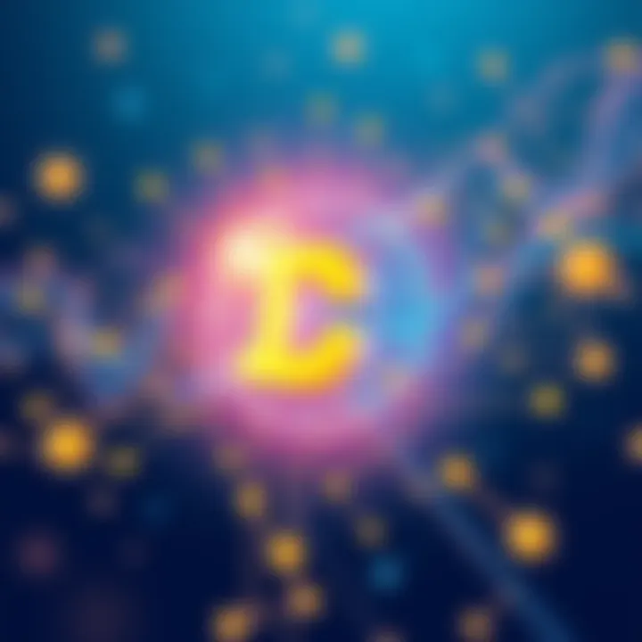 A digital illustration showing AI technology merging with blockchain symbols, representing Binance and BNB Chain's collaboration in decentralized finance.