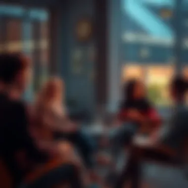 Bipolar Disorder Discussion A group of people sitting together, sharing their experiences about bipolar disorder in a supportive environment.