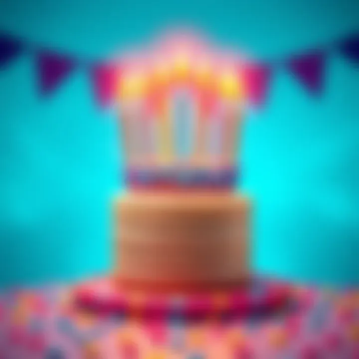 Birthday Badge Celebration A colorful birthday cake badge with candles representing annual birthday celebrations for everyone