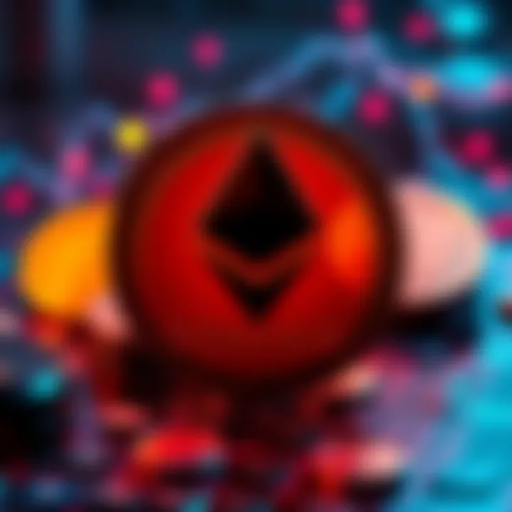 Bit Digital logo with Ethereum symbols and a graphic showing $172 million raised