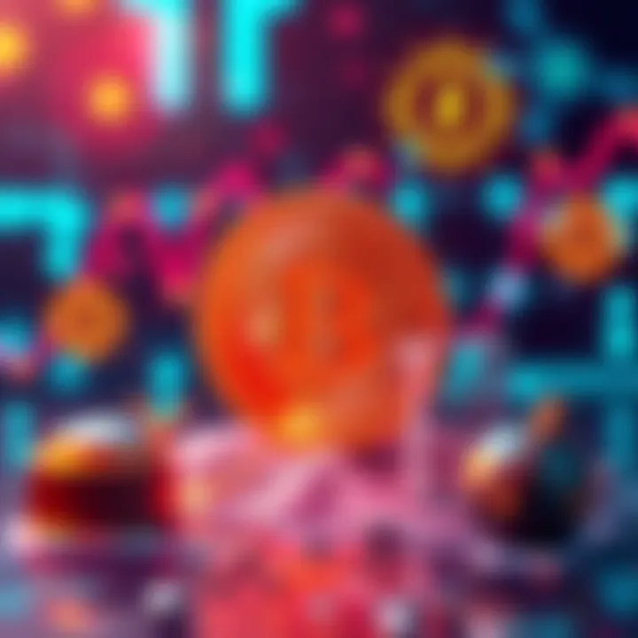 A visual representation of Bitcoin fading in popularity as people invest in AI and SpaceX IPO, showing Bitcoin symbol with declining graph and AI tech symbols around it.