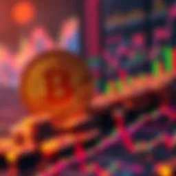 Bitcoin and Altcoins Performance A graphic representation of Bitcoin's stable growth compared to struggling altcoins, highlighting market trends.