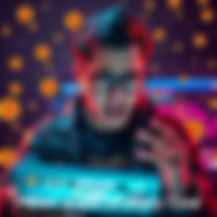 Person feeling frustrated about Bitcoin bragging A person looking upset while scrolling through social media filled with Bitcoin profit posts