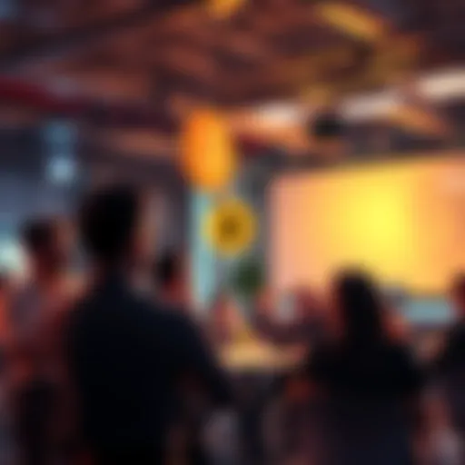 A group of people engaging in a discussion about Bitcoin, sharing ideas and questions in a lively forum setting.