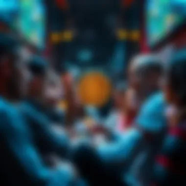 People engaged in a discussion about Bitcoin, sharing tips and insights.