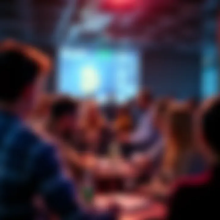 People engaging in a lively discussion about Bitcoin in a forum setting