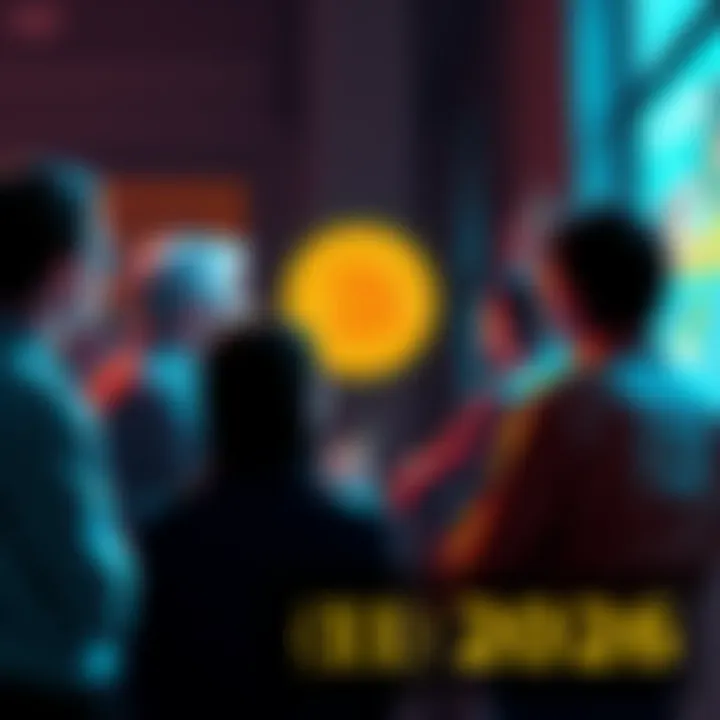 Bitcoin discussion thread A group of people engaging in a lively discussion about Bitcoin, sharing insights and asking questions.