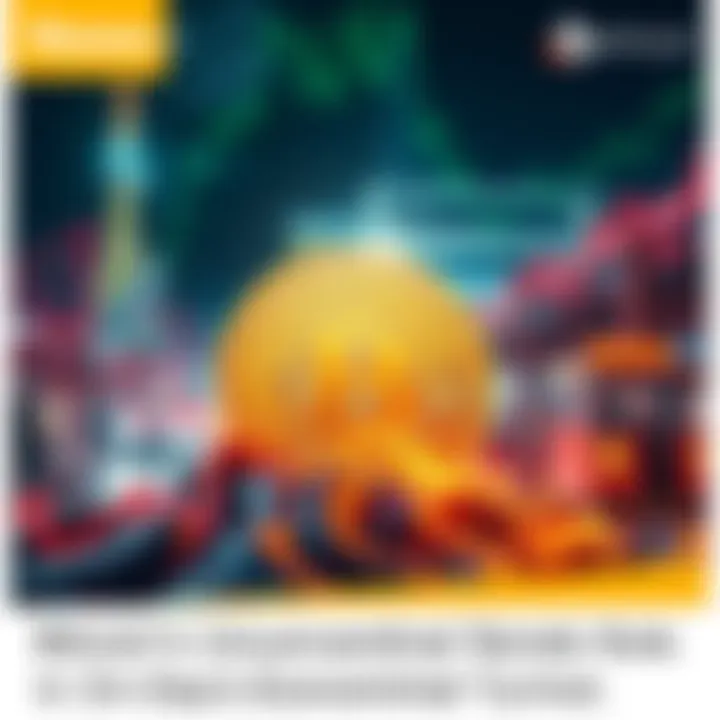 Bitcoin's Response to Economic Challenges A visual representation of Bitcoin struggling amidst economic turmoil, depicting the cryptocurrency's rise and fall against a backdrop of inflation and trade barriers.