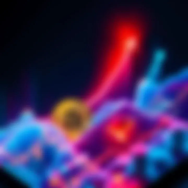 A graphic showing Bitcoin soaring to $1 million and Ethereum rising to $250,000, with arrows indicating growth in the cryptocurrency market.