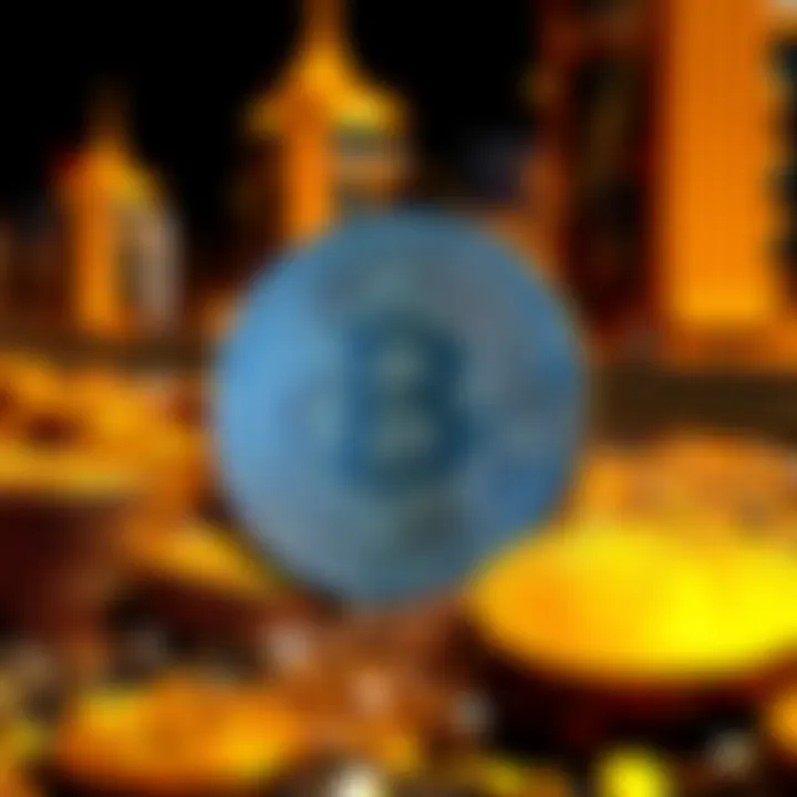 An artistic depiction of Bitcoin symbolizing financial evolution