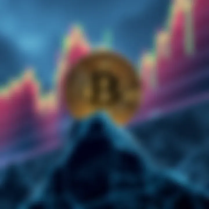 A graphic showing Bitcoin logo rising above the Google logo, symbolizing Bitcoin's market cap growth.