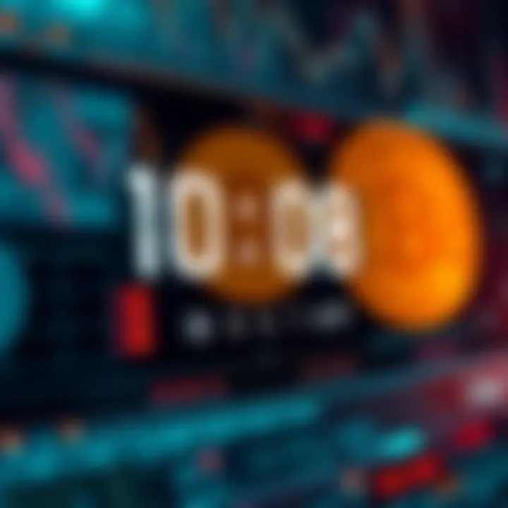 A digital countdown timer displaying the remaining days until the next Bitcoin halving event with Bitcoin logo in the background.