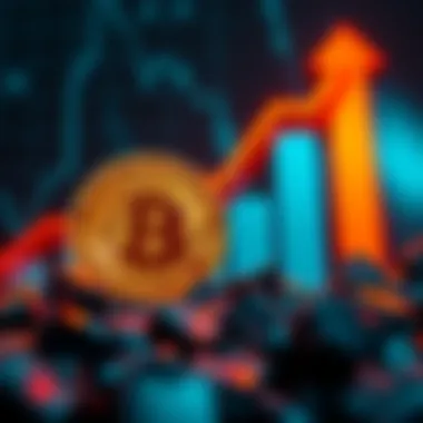 A graphic showing Bitcoin's price reaching 40K with upward trend arrows in the background