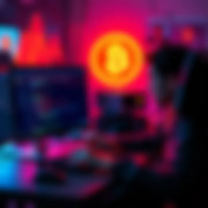 A person working on a computer, setting up their Bitcoin Knots node with security measures in place.