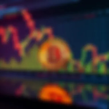 Bitcoin Market Analysis A chart showing Bitcoin prices with a downward trend, highlighting investor caution.
