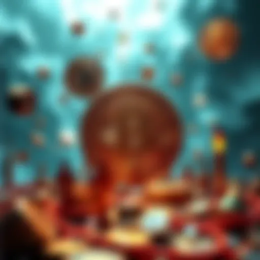 Bitcoin Maximalism Decline A visual representation of the decline of Bitcoin maximalism with symbols of Bitcoin fading away and alternative cryptocurrencies rising in prominence.