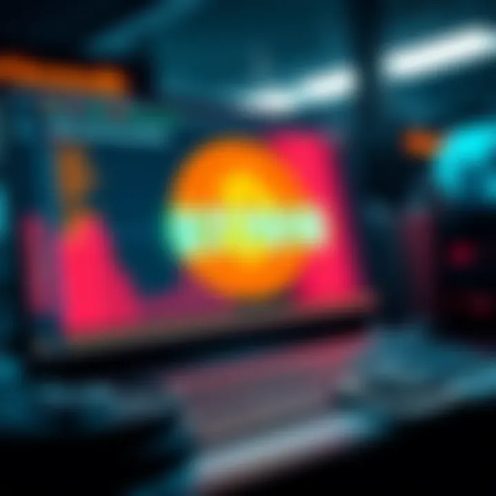 A digital representation of a Bitcoin mining address on a computer screen showing its longevity features, with a Trezor device next to it.