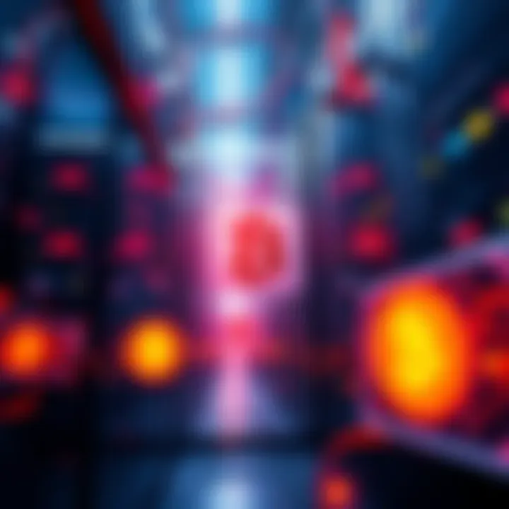 Bitcoin Mining Supporting AI Data Centers A visual of Bitcoin mining operations and AI data centers working together, highlighting energy flow and technology integration.