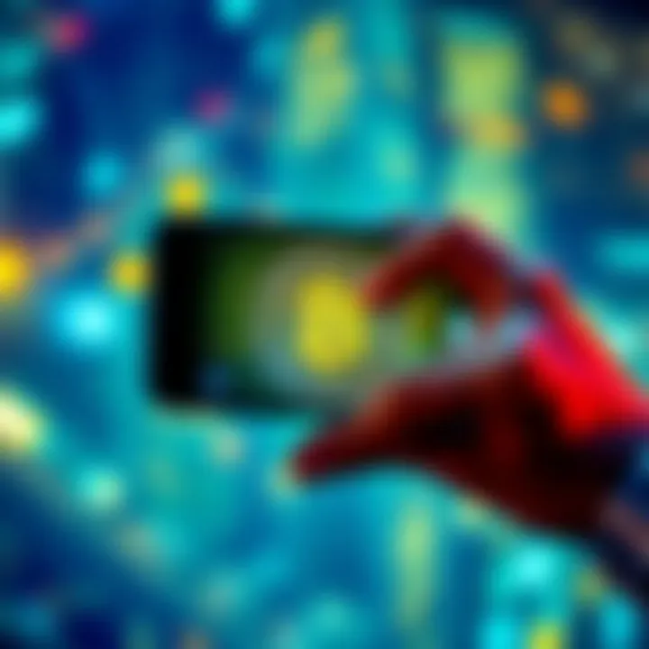 A person holding a phone displaying a Bitcoin wallet, symbolizing control over personal wealth.