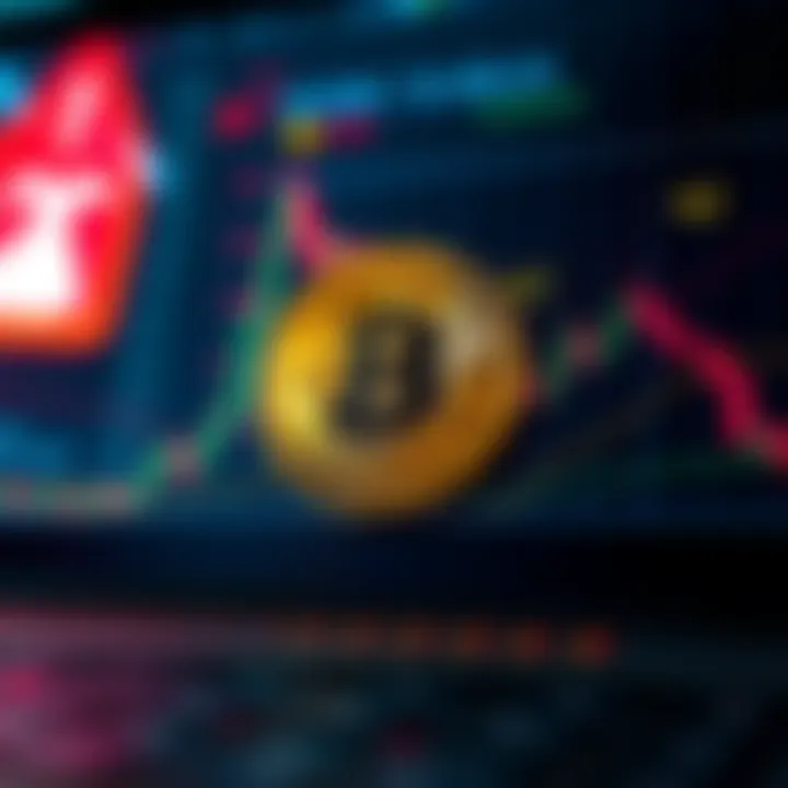 A chart showing Bitcoin trading below $90K with caution signs in the background.