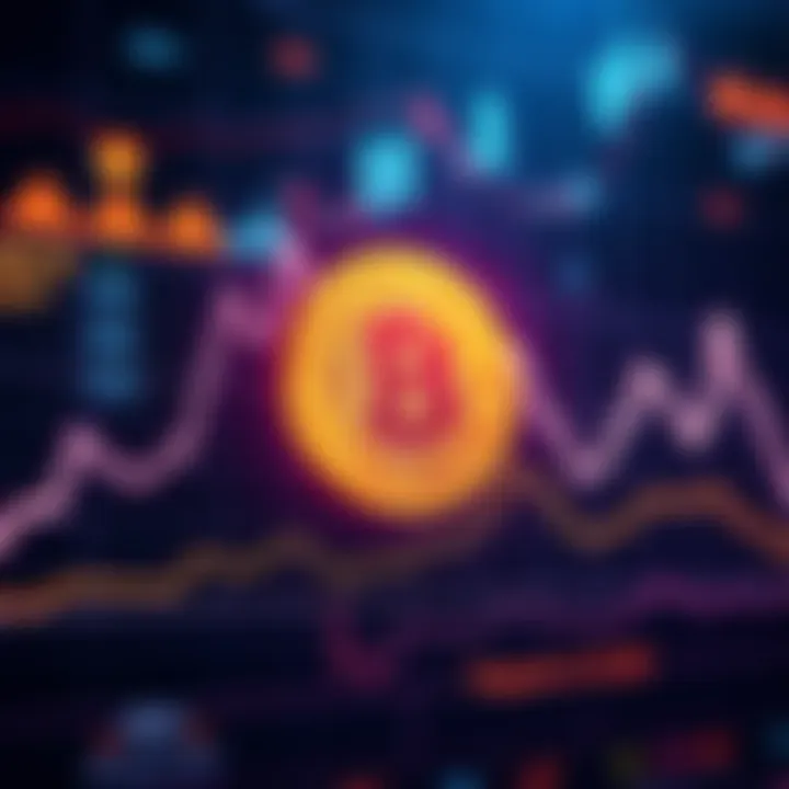 A line graph showing Bitcoin's price rise back to levels seen in 2021, with increasing investor interest and market activity.