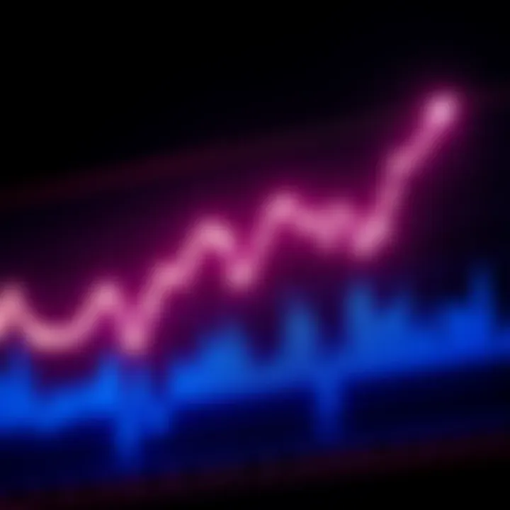 A graph displaying the significant drop in Bitcoin prices with a downward trend, symbolizing the all-time low in October 2026.