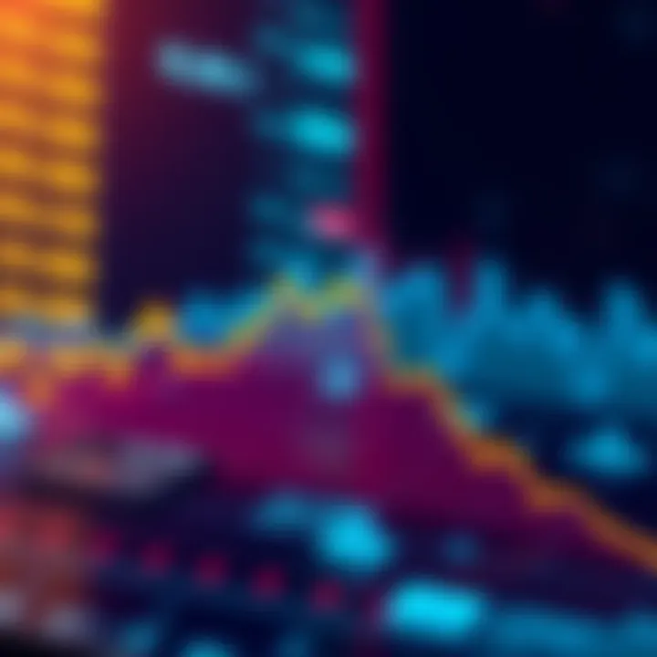 Graph showing a downward trend in Bitcoin prices with concern from investors