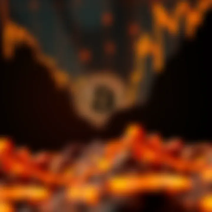 A graphic showing Bitcoin's price decline from its peak, illustrating the current price at $80,000.