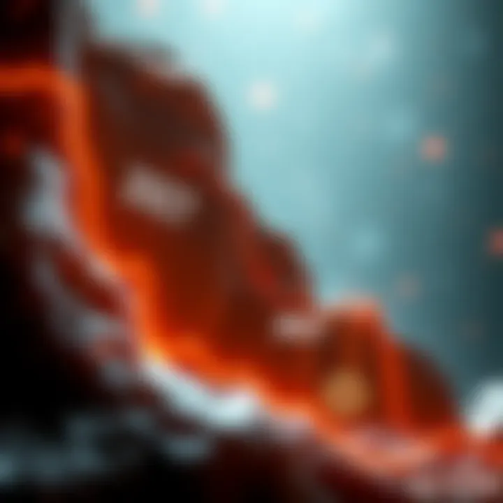 A graph showing a steep decline in Bitcoin value, depicting a drop from $100,000 with a focus on the year 2027.