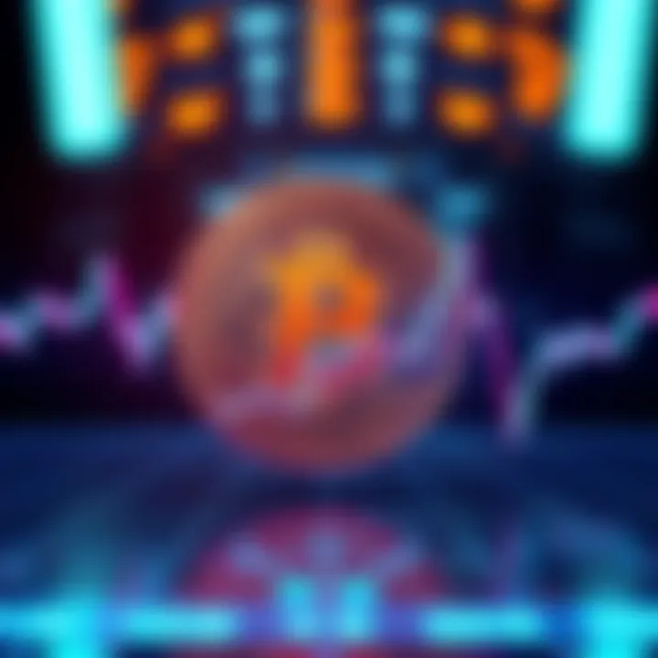 Graph showing Bitcoin's price decline below $73K with liquidations in the crypto market