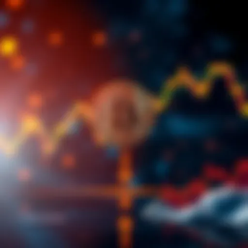 A graphic showing Bitcoin's price below $67K with downward arrows