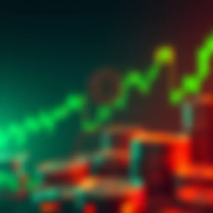 Chart showing a 3% increase in Bitcoin value with upward trend and green indicators
