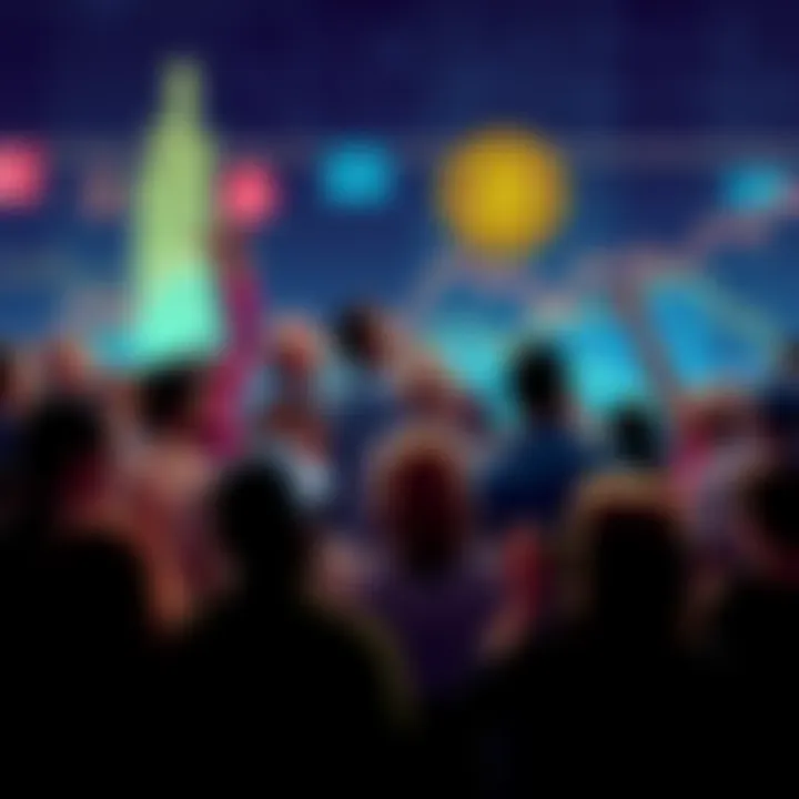Bitcoin price rise anticipation Group of excited people discussing Bitcoin prices and investment opportunities as they anticipate a surge to 100k.