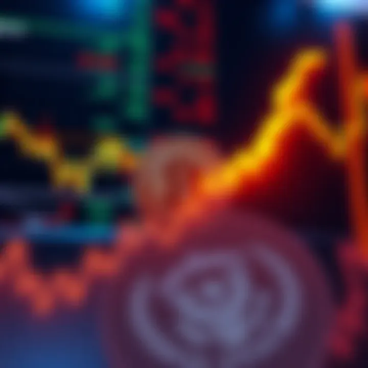 A graphic showing an upward trend in Bitcoin prices with a backdrop of financial charts and a Federal Reserve logo, symbolizing support for Japan's economy.