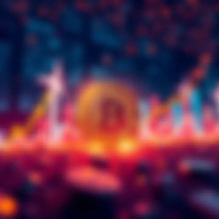 A graph showing Bitcoin price hitting 69000 with energy symbols in the background