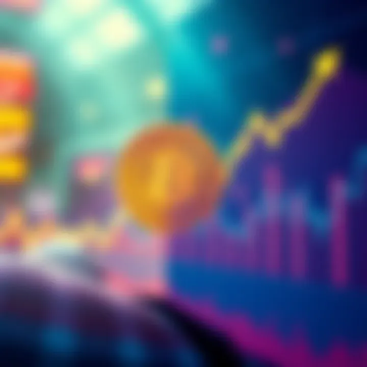 A graph showing Bitcoin's price increasing sharply by 7 percent
