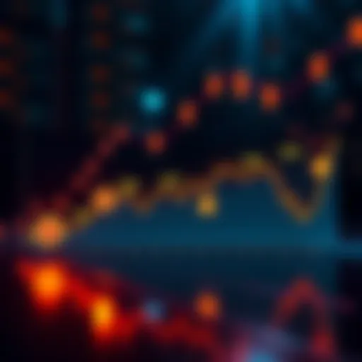 A graph showing the rise and fall of Bitcoin prices with icons representing different years people first heard of it.