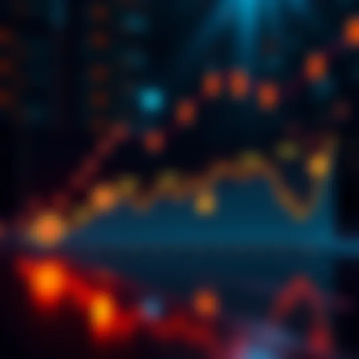 Bitcoin Prices Over Time A graph showing the rise and fall of Bitcoin prices with icons representing different years people first heard of it.