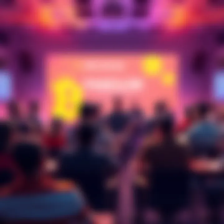 People participating in a Q&A session about Bitcoin, asking questions and sharing knowledge.