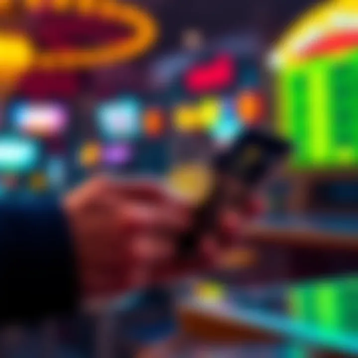 A person using an Exodus wallet on a mobile device to transfer Bitcoin for online gambling
