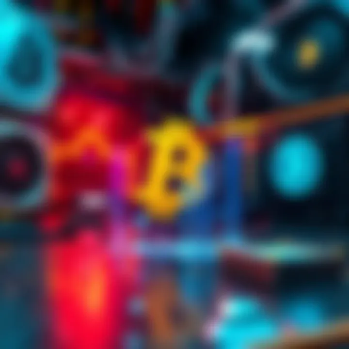 A graphic showing Bitcoin ABC's fork impacting eCash miners, with ViaBTC logo and mining equipment in the background