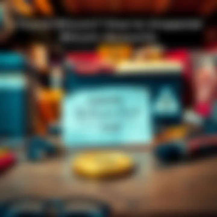 A note marked 'Bitcoin Acct' with a 10-digit code placed on a table surrounded by storage shed items.