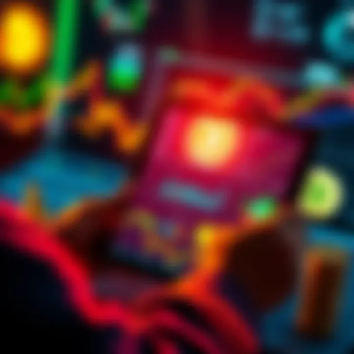 A person reviewing Bitcoin charts and graphs while planning investments on a tablet, symbolizing a strategy to accumulate Bitcoin.