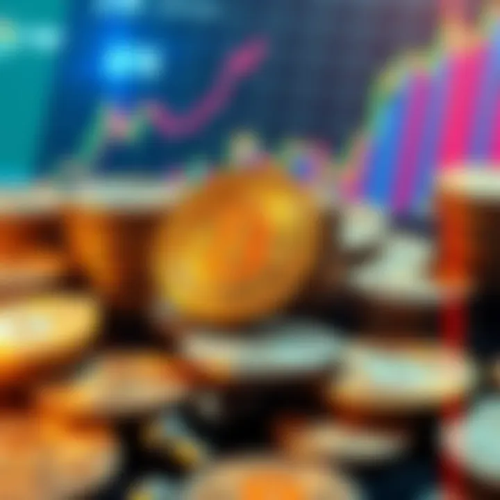 Strategy acquires Bitcoin, showcasing strong digital asset growth with a visual of Bitcoin coins and financial charts.