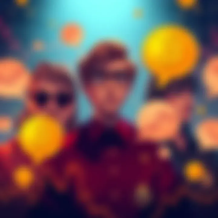 A group of Bitcoin advocates looking puzzled, surrounded by declining charts and empty speech bubbles, representing the silence in the community as prices drop.