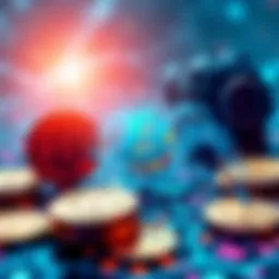 A futuristic digital scene showing Bitcoin symbols and AI elements interacting, highlighting the connection between cryptocurrency and artificial intelligence.